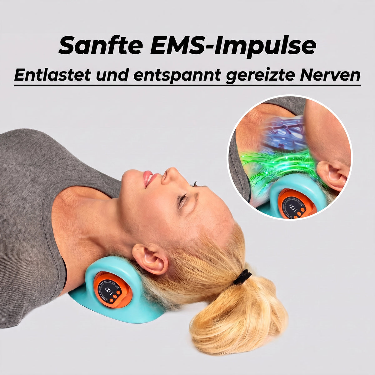 Schulter- & Nackenmassagekissen – EMS Wärmekompresse & elektrische Knetmassage